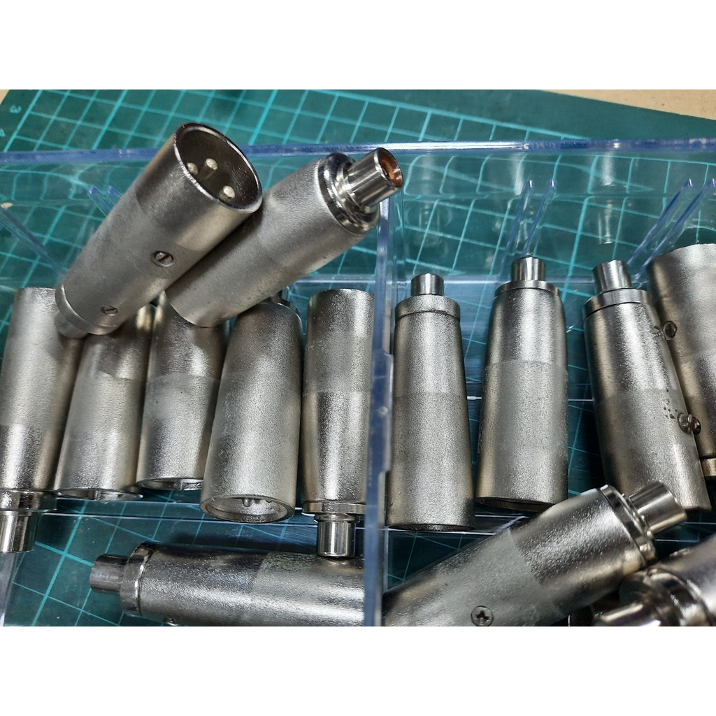 二手Canon XLR 3pin公頭對RCA梅花母頭轉接頭