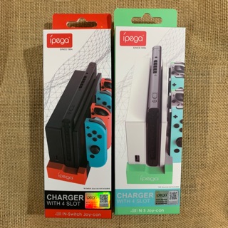 Switch Joy-Con 充電 4支手把充電座 動森色 (ipega)