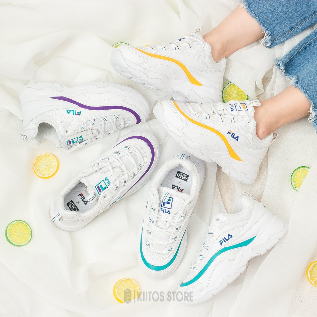 『現貨』FILA RAY 白黃 白綠 白紫 老爹鞋 增高 男女鞋