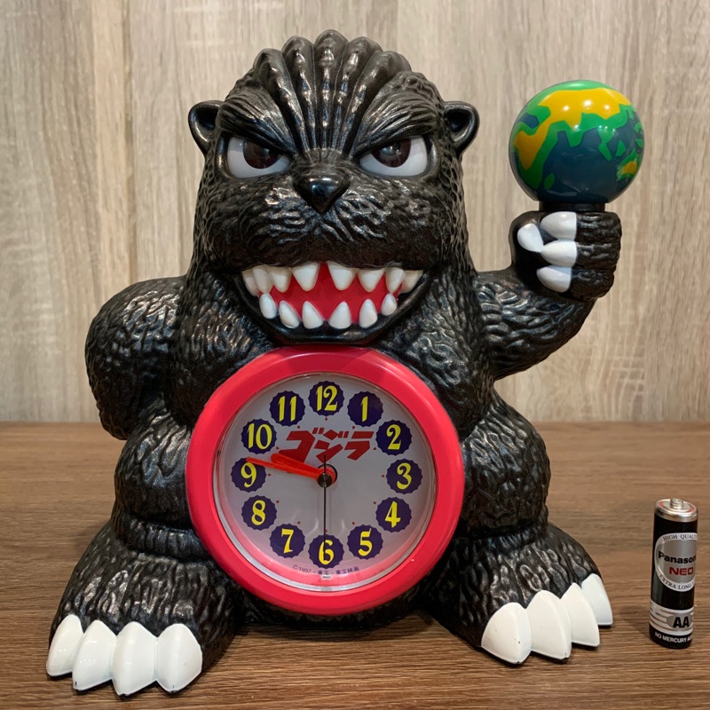 哥吉拉 Godzilla 造型 鬧鐘 時鐘 電動 聲光 日本 東寶 絕版 古董 哥吉拉