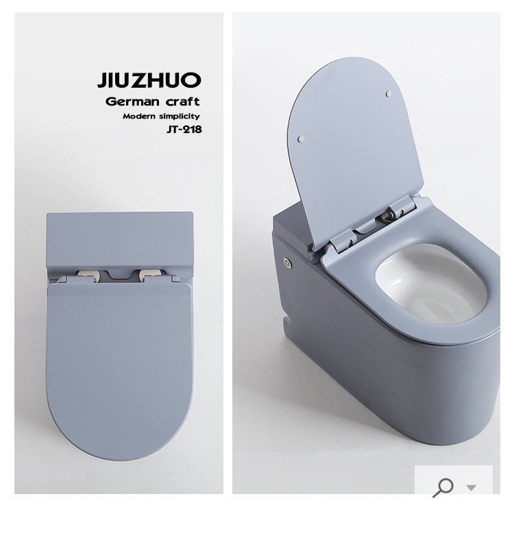 新款 進口 智能馬桶北歐簡約大衝力灰色陶瓷馬桶家用無水箱坐便器衛生間座便器衛浴 蝦皮購物