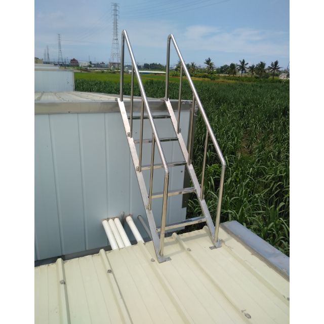 客製不銹鋼護籠爬梯 客製化報價 白鐵空橋 不鏽鋼梯