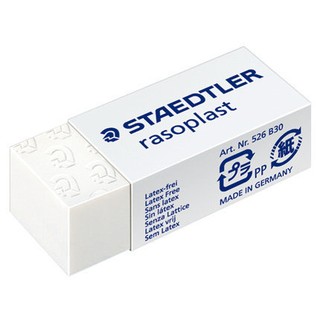 STAEDTLER 施德樓 MS526B30 鉛筆塑膠擦 製圖橡皮擦 製圖塑膠擦 橡皮擦/個