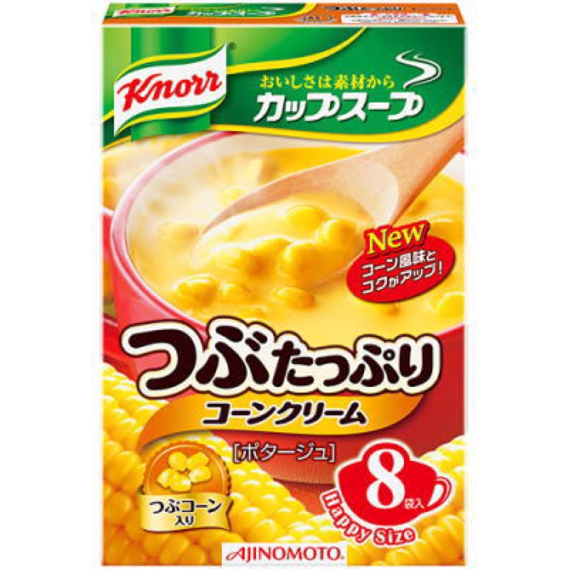 日本 味之素 濃湯 一盒8袋入 馬鈴薯濃湯 玉米粒濃湯 玉米濃湯