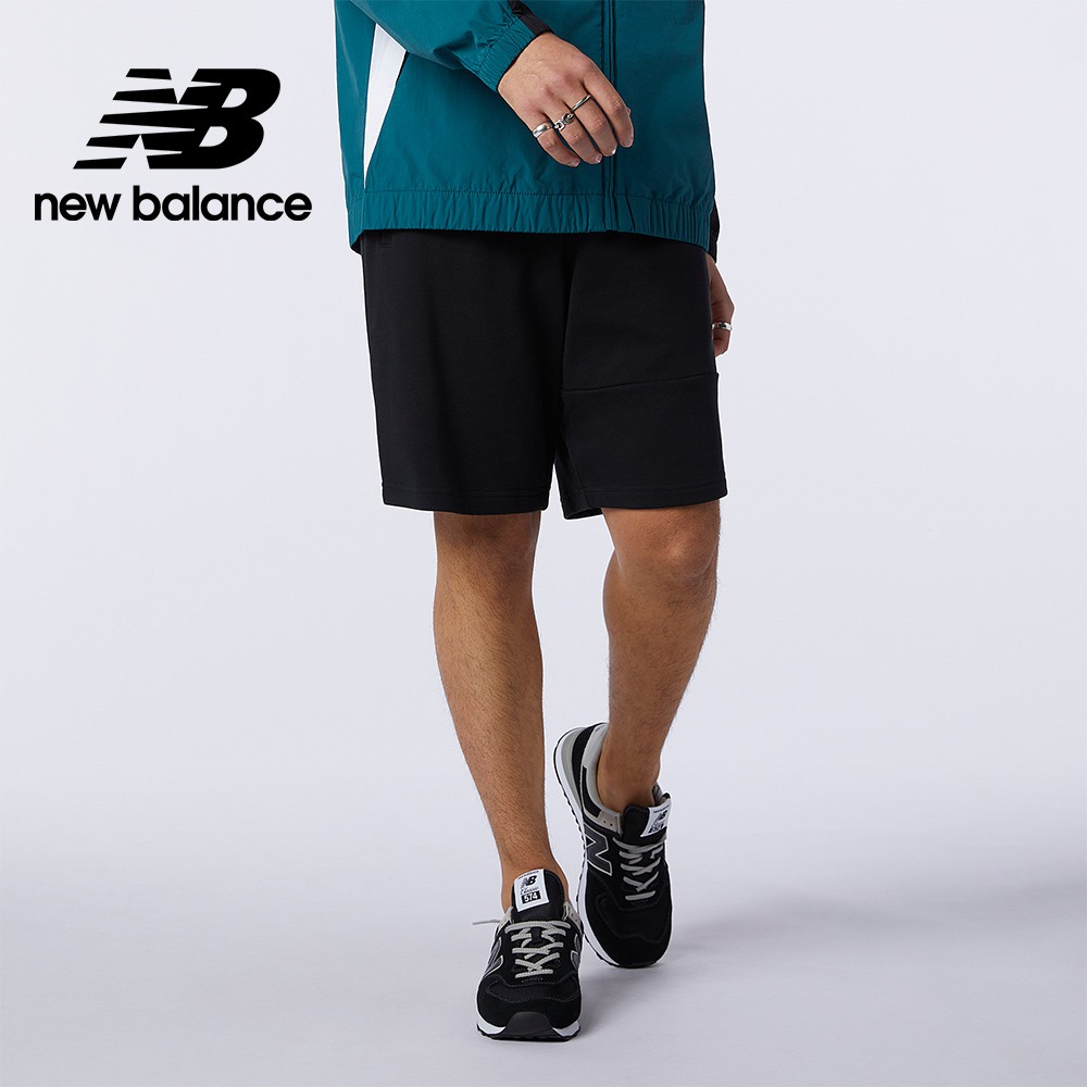 【New Balance】NB棉短褲_男性_黑色_AMS13502BK