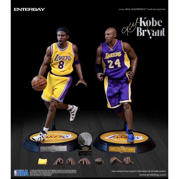 Enterbay 1/6 Kobe Bryant RM-1036 Black Mamba LA Lakers