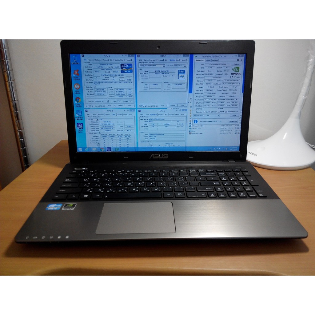 ASUS K55VJ i5 3210M 4G DDR3 GT635M 2G 500G雙顯卡LOL 全開