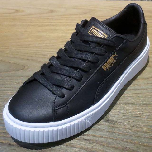 puma basket platform core black