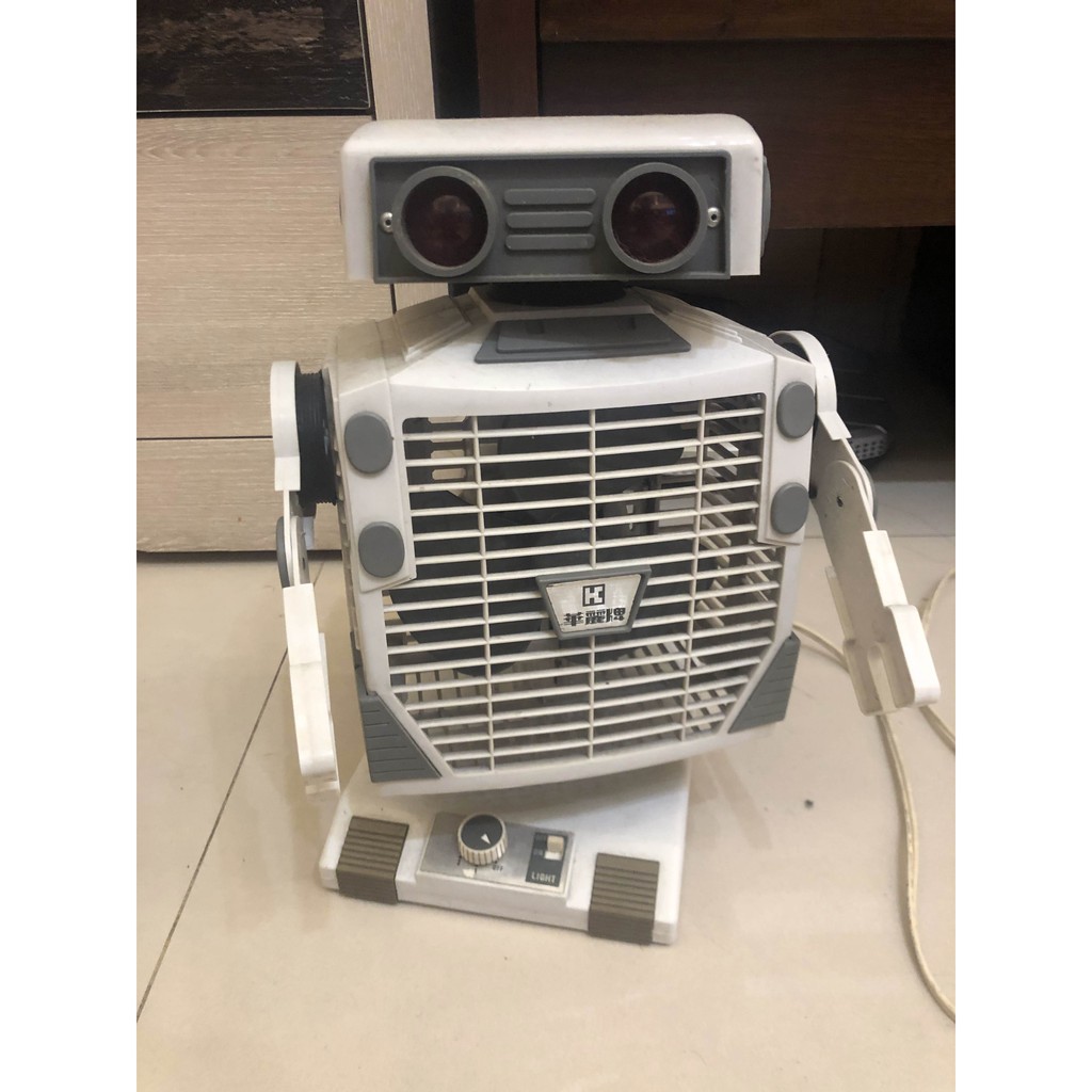 必收 華麗牌 古董 古物 老物 機器人 電扇 風扇 電風扇 電器 擺設 房間佈置 舊物 絕版 稀有 收藏 限量 1984