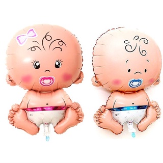 現貨奶嘴娃娃氣球派對周歲生日裝飾氣球 嬰兒寶寶卡通天使寶貝氣球
