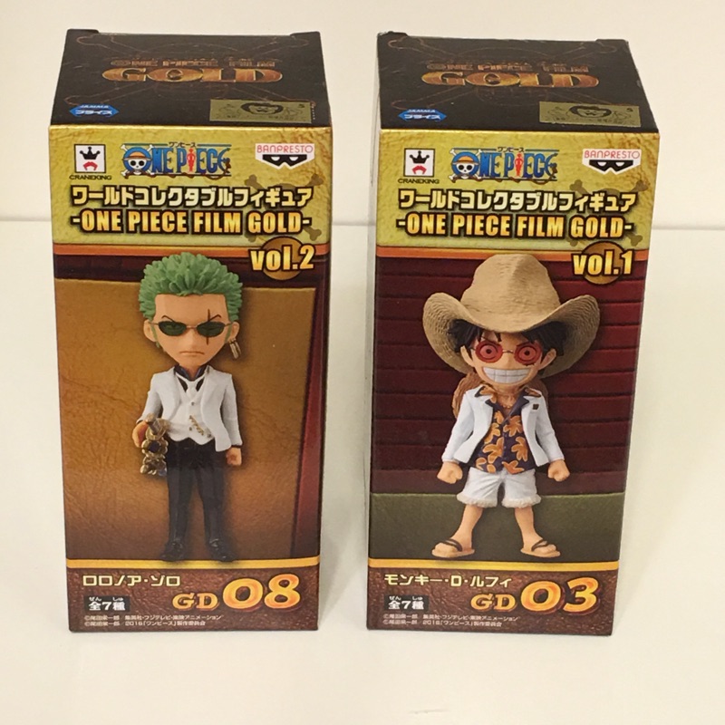 WCF 海賊王 GOLD 白西裝 魯法 索隆