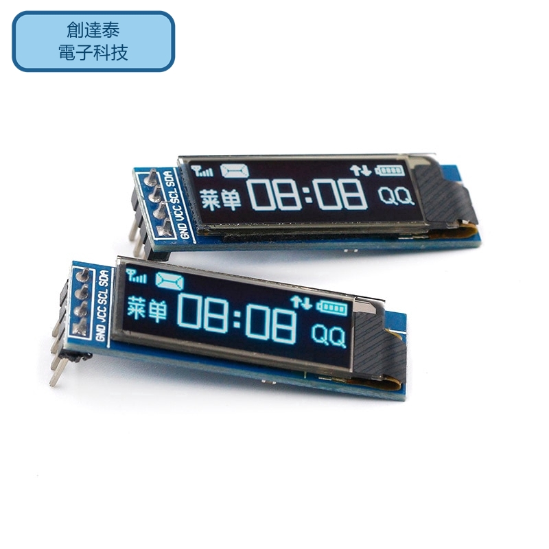 0.91英寸OLED模塊0.91“白色藍色OLED 128X32 OLED LCD LED顯示模塊0.91” IIC
