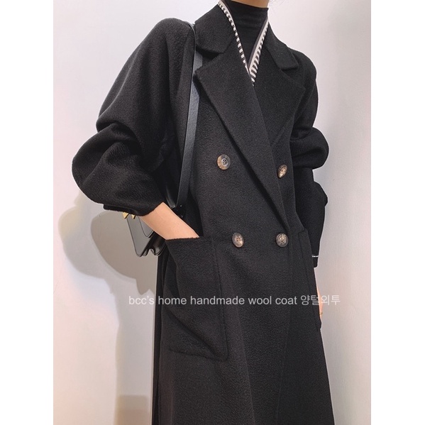 MaxMara 101801–水波紋—經典版型 100%羊毛手工大衣