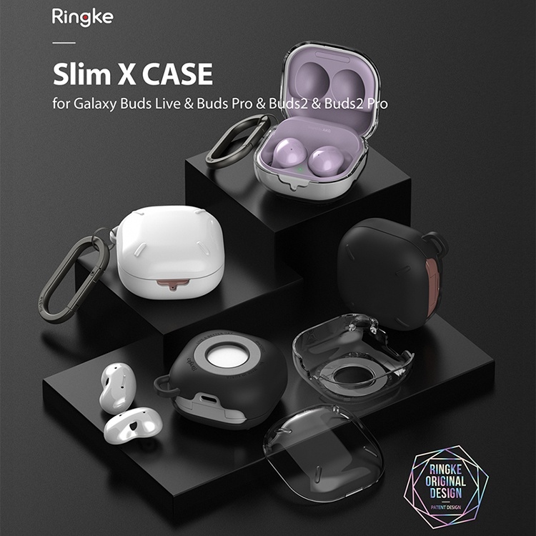 三星 Galaxy Buds Live Buds2 Pro Ringke Slim X 藍牙耳機盒專用保護套 透明 硬殼