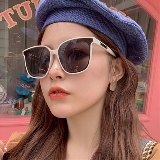 gm奶白墨鏡女夏大臉偏光太陽鏡防紫外線強光大框眼鏡網紅拍照防曬