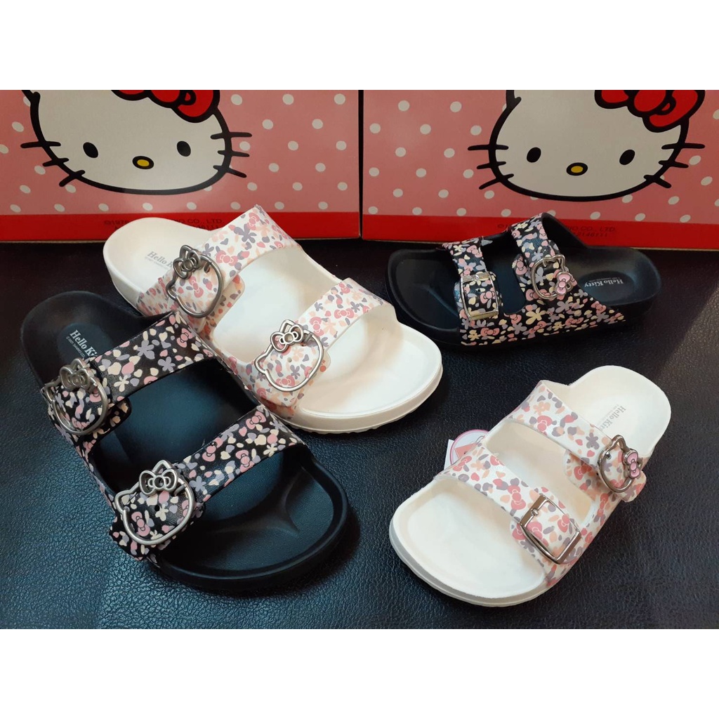 [kikishoes] Kitty可愛2桿涼鞋拖鞋台灣製粉色兒童拖鞋現貨女童防水拖鞋親子鞋免運活動