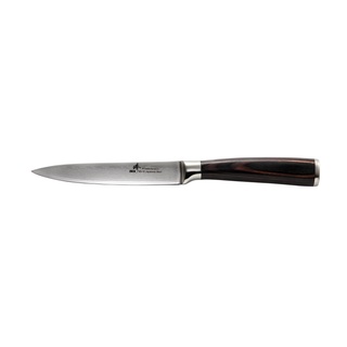 《Zhen 臻》120mm (VG10)鋼 水果刀 小刀 - 黑檀木柄 ~ 日本進口67層大馬士革鋼
