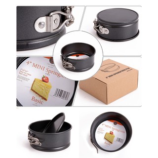 (烘焙廚房)Chefmade學廚WK9078標準黑4吋扣鈕式圓型圓形4寸蛋糕模不沾活釦蛋糕模烤箱烤模烤盤wk9078