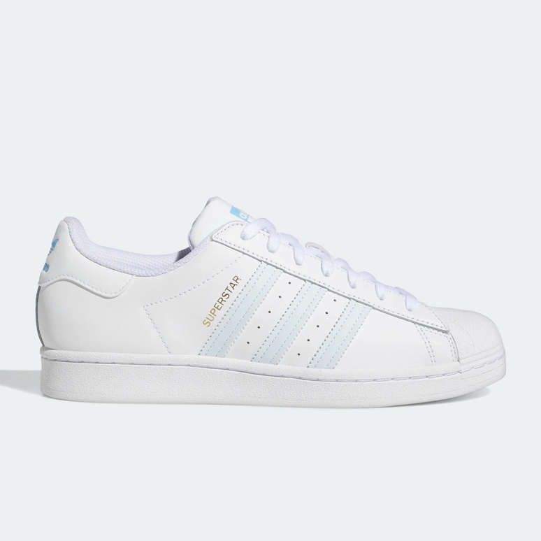 [現貨US13] Adidas Superstar 白 淺藍 水藍 貝殼頭 經典 休閒鞋 男鞋 大尺碼 GZ3735