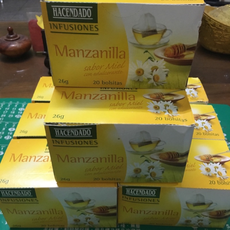 12月新包裝新品到貨『Hacendado』蜂蜜菊花茶『蜂蜜洋甘菊』。Manzanilla 20小包 空運新品現貨