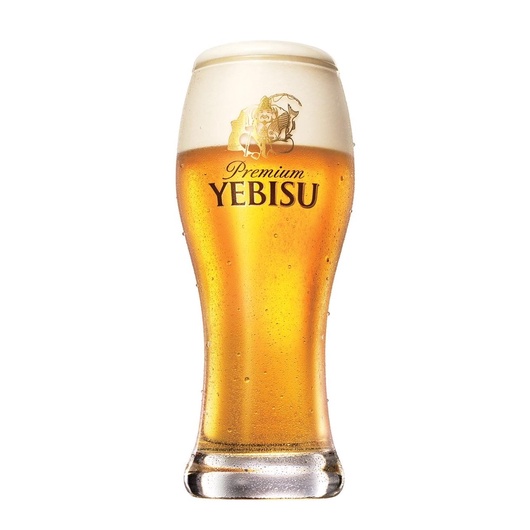 [LOVE HOUSE] YEBISU惠比壽啤酒杯 黃金比例杯 金色噴砂logo 380ml