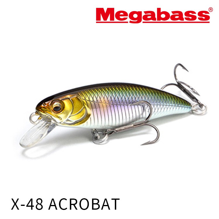 MEGABASS X-48 ACROBAT S 米諾 [漁拓釣具][沉水 硬餌]