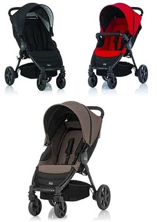 oO○王子&公主○Oo《Britax》B-AGILE都會型四輪嬰兒推車可搭配豪華Plus SHR II 提籃汽座
