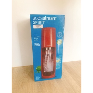 Sodastream Spirit 時尚風自動扣瓶氣泡水機(紅)