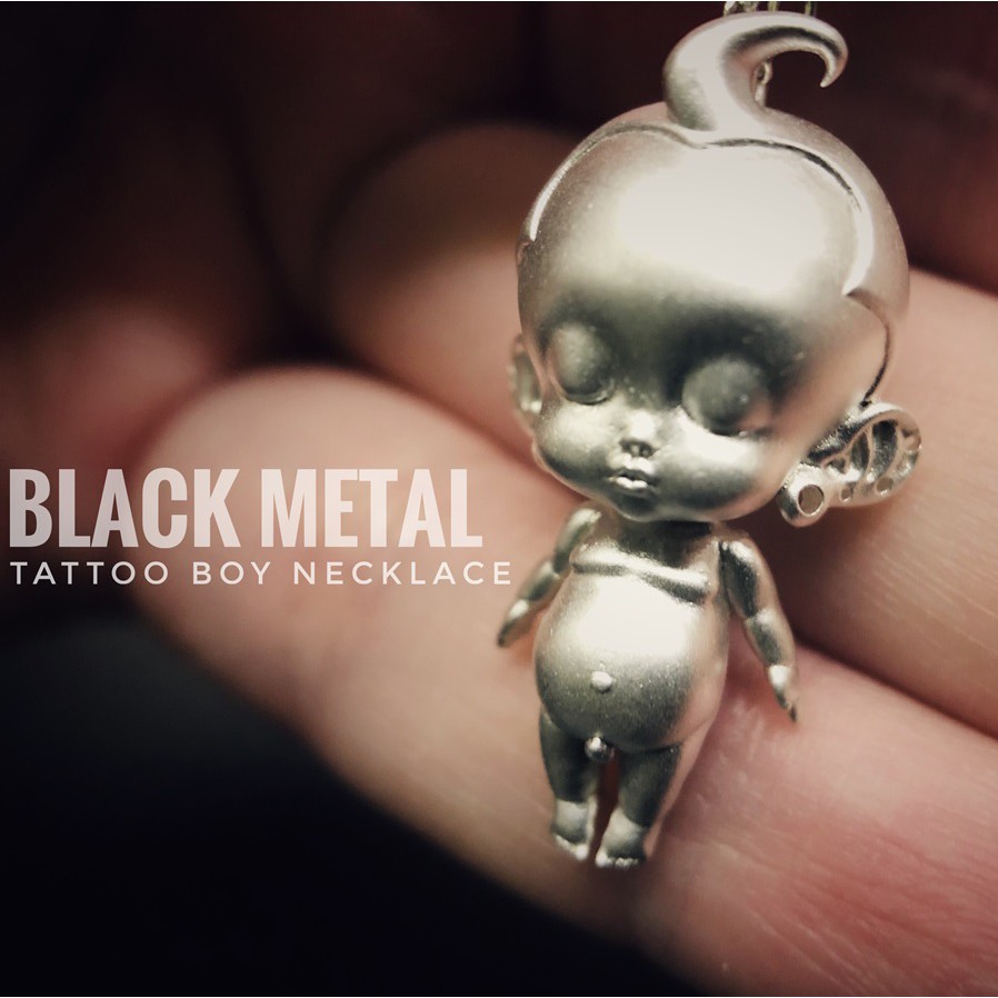 【撒旦玩具 SatanToys】預購 Black Metal【TATTOO BOY】系列 刺青男孩 肉身 吊飾 銅 銀色