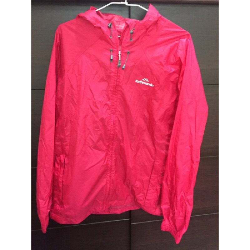 🌧️ Kathmandu 登山品牌 輕便女生雨衣/風衣 擋風擋雨 尺寸14號 （近新） 可收納