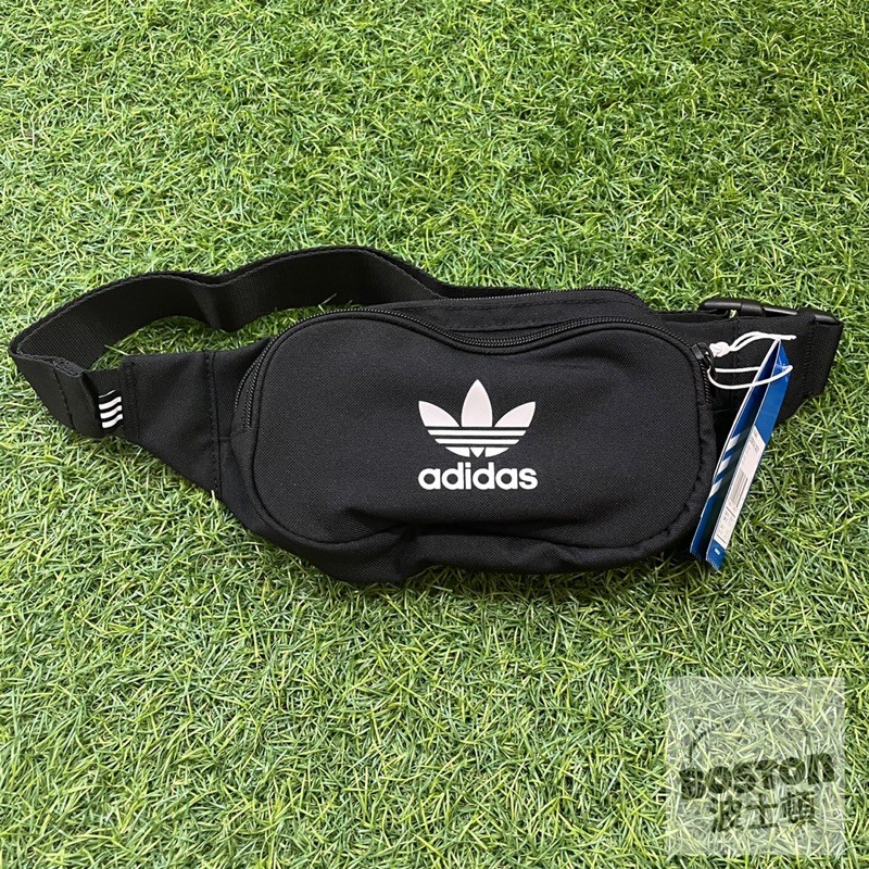 Adidas original 三葉草 黑白 腰包 休閒包 斜側包 側背包 肩包 肩背包 小包 DV2400