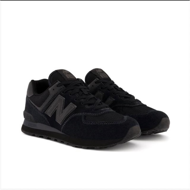NEW BALANCE 全黑 黑色 休閒鞋 運動鞋 NB 復古鞋 男女 中性款 黑 ML574EVE-D 尺寸24.5
