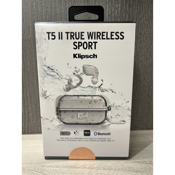 Klipsch T5 II True Wireless Sport 運動藍牙耳機-銀色