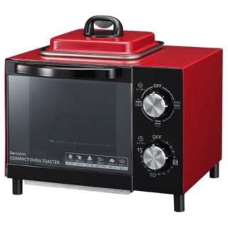 日本KOIZUMI 小泉成器 2合1 煎蛋+烤箱 個人烤箱 烤麵包機 KOS-0702/R 紅色