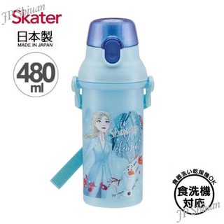 *現貨*日本製Skater迪士尼 冰雪奇緣 480ml 直飲式 保冷 水壼 冷水壺 (附背帶) 艾莎 雪寶 Frozen
