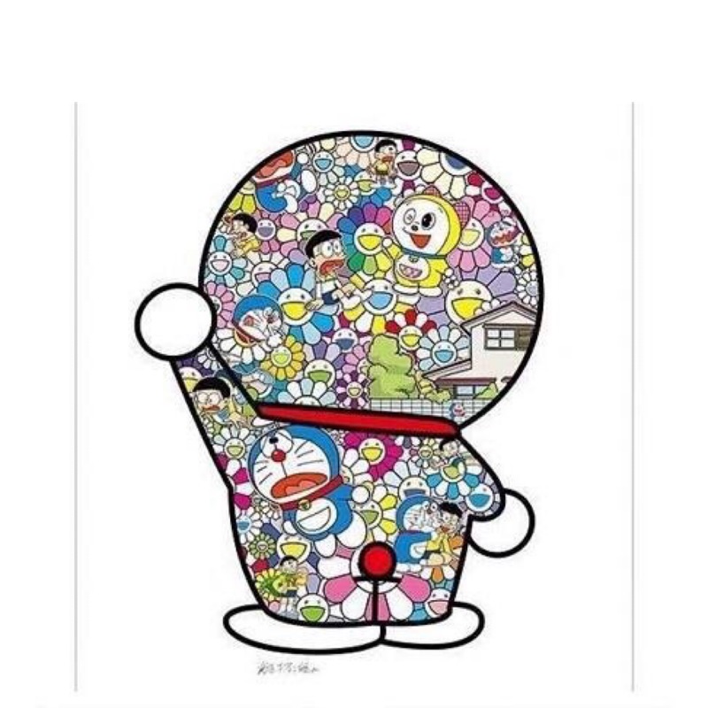 村上隆 ポスター 振り返ると私の美しい記憶がTakashi Murakami