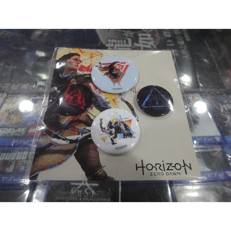 不含遊戲片 Ps4 地平線期待黎明horizon Zero Dawn 特典別針徽章襟章 遊戲頻道 蝦皮購物