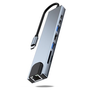 【蝦皮特選】ANTIAN Type-C 八合一多功能HUB轉接器 充電傳輸集線器 USB3.0 HDMI mac轉接頭