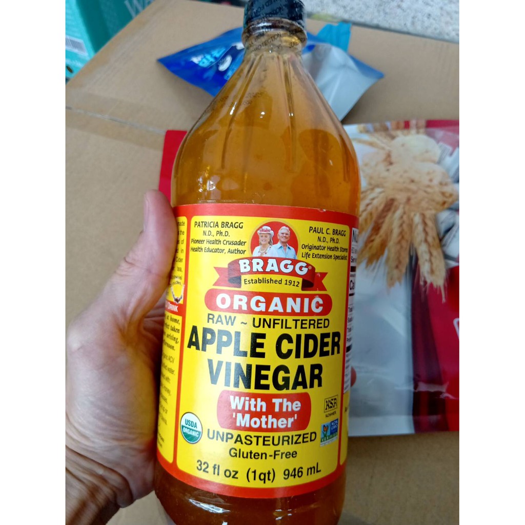 中文標 Bragg有機蘋果醋(中) 946ml/瓶 473ml 產品成份有機蘋果 超商最多1罐