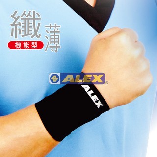 (布丁體育)公司貨附發票 台灣製 ALEX T-71 纖薄型護腕 (單只) 護腕 運動護具 護具