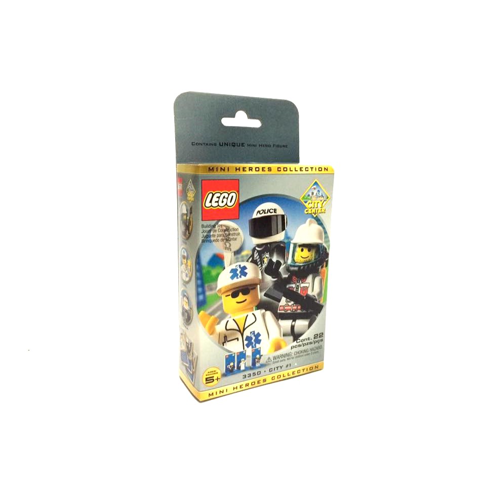 樂高人偶王 LEGO 絕版懷舊#3350城市人偶盒組(全新)