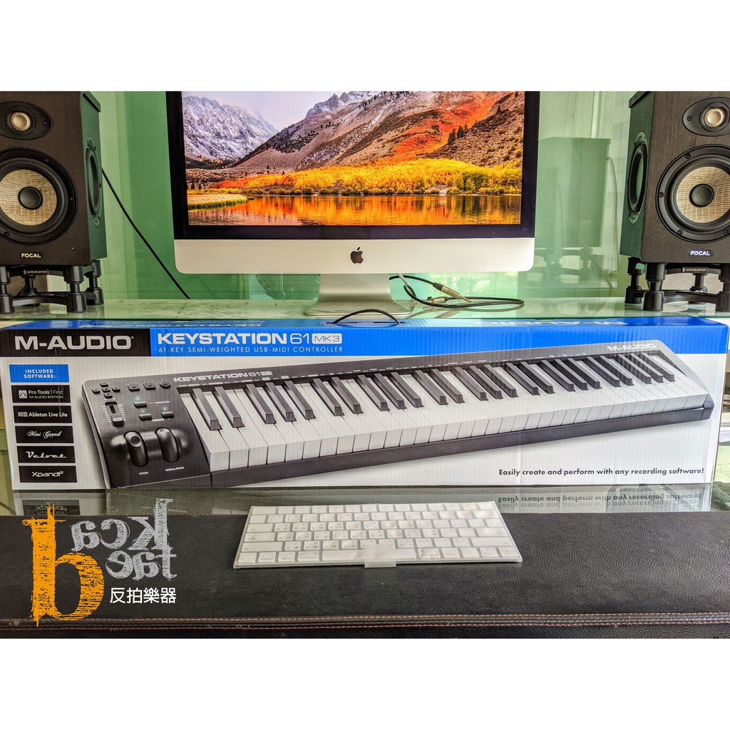 【反拍樂器】M-Audio Keystation 61 MK3 MIDI 鍵盤 61鍵 控制器 公司貨 現貨 免運