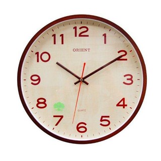 【 幸福媽咪 】網路購物、實體服務 ORIENT 東方鐘 原廠公司貨 木製 簡約木框 時鐘 掛鐘 WL912A