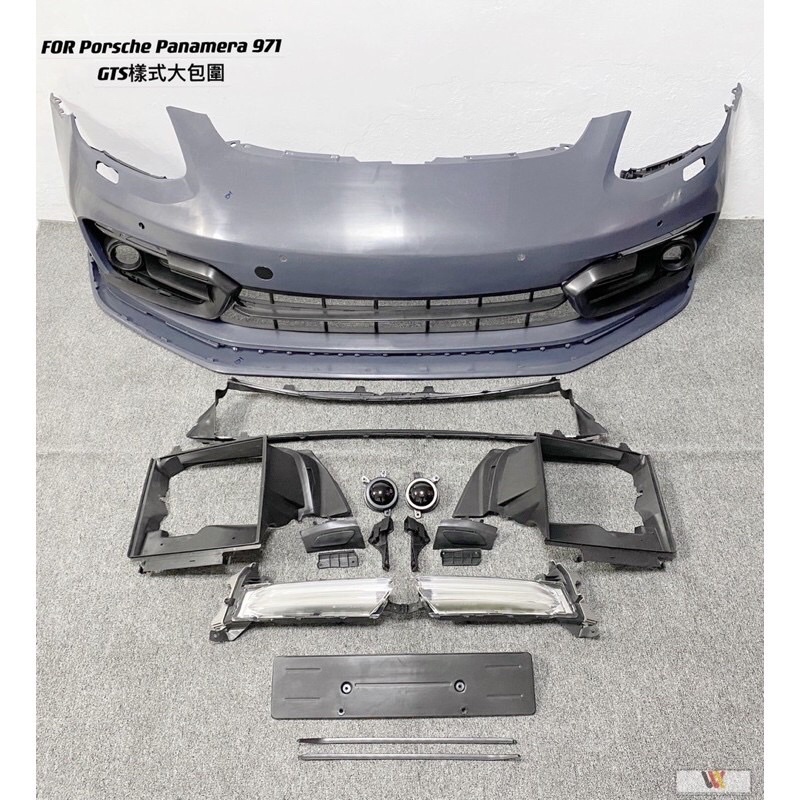 銘泰汽車精品 Porsche Panamera 971適用GTS樣式大包圍 素材一套80000元 另有turbo款式