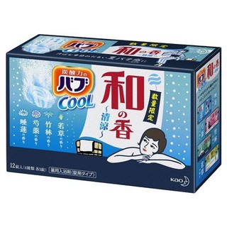 日本花王Kao COOL涼感碳酸入浴劑 泡澡泡湯 12錠~和之香✿