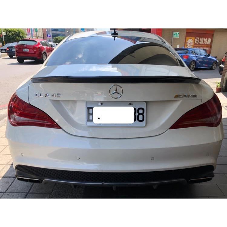 賓士 Benz W117 CLA F款碳纖維尾翼 CLA200鴨尾 CLA250尾翼 CLA45碳纖維尾翼