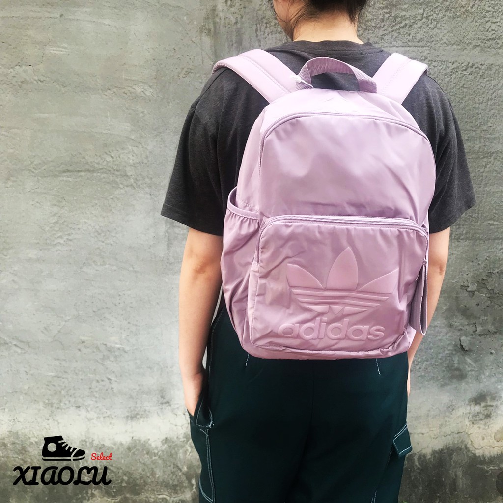 XIAOLU】 ADIDAS MEDIUM BACKPACK 後背包中型三葉草粉紫DV0214 DV0215 | 蝦皮購物