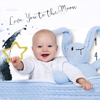 免運 寶寶毯嬰兒拍照背景布 寶寶創意月份攝影背景布 兒童毛毯小被子 寶寶紀念毯 寶寶拍照背景布 秋冬款 拍照道具 成長紀