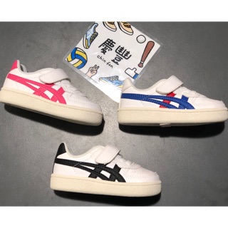 大罐體育👟亞瑟士 asics tiger 系列 童鞋 小童 基本款 魔鬼氈 白 粉 黑 藍紅 男女 幼童