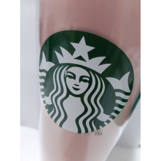 雙層粉色知名品牌星巴克 STARBUCKS環保杯(聖誕節季節限定經典款)